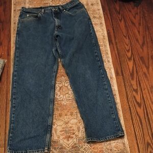 Wrangler Men's Relaxed Fit Dark Blue Jeans